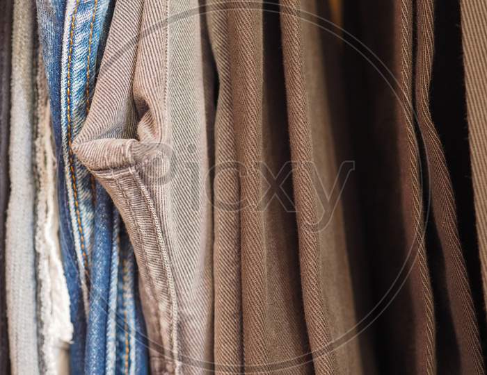 Trousers In A Closet