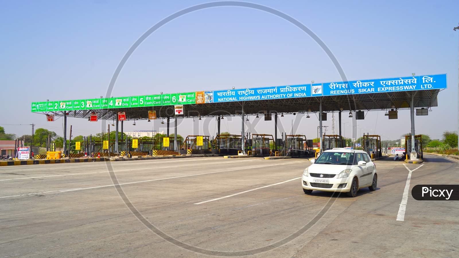 Toll Plaza On National Highway 52 In India.