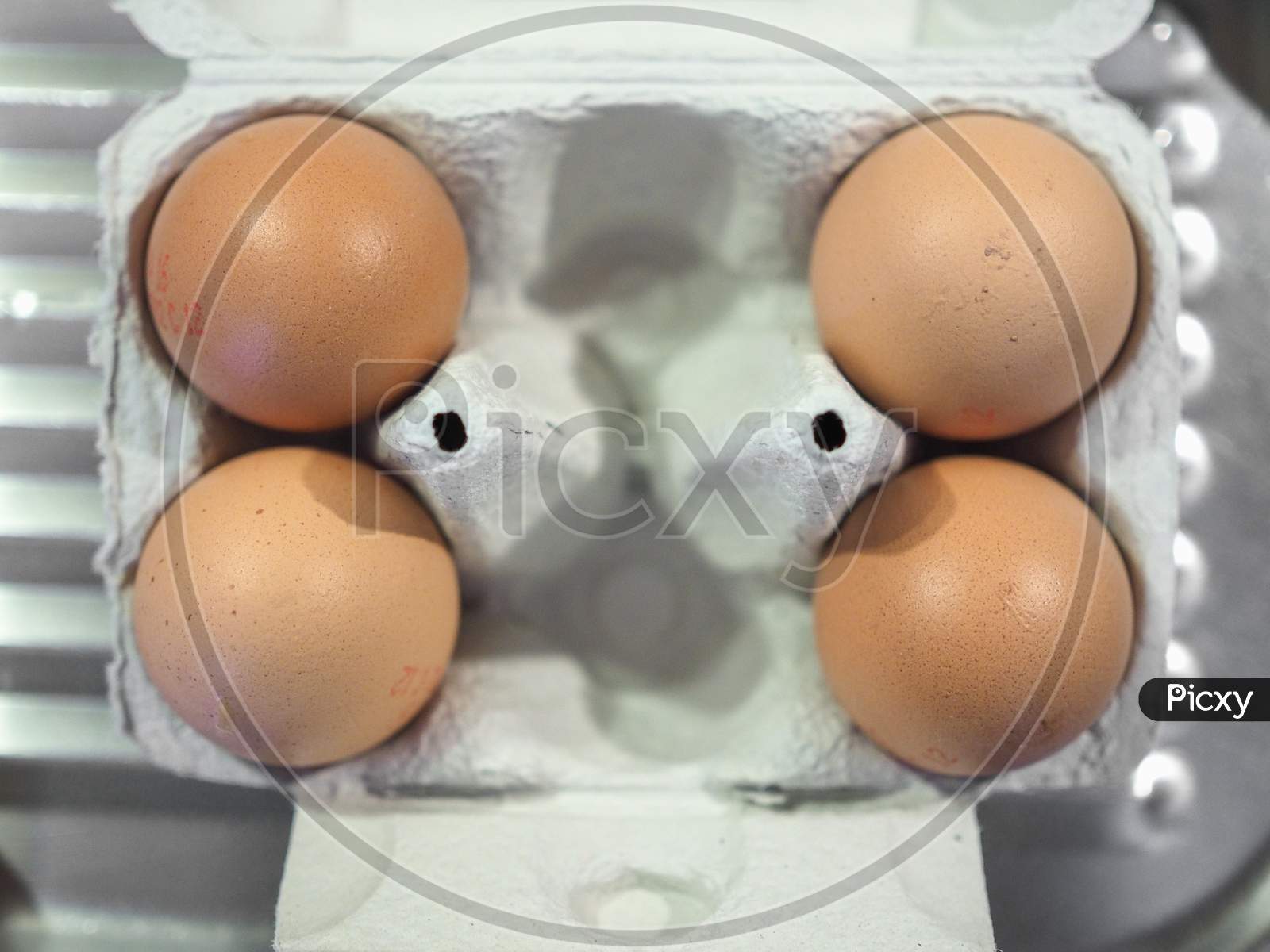Eggs In Egg Box