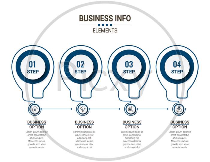 business concept timeline. Infograph template. Can be used for process, presentations, layout, banner,info graph.