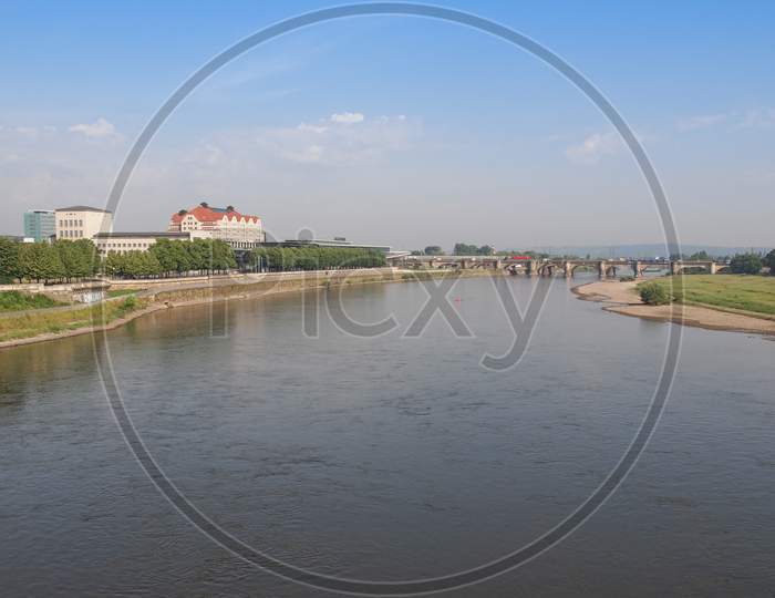 Elbe River In Dresden