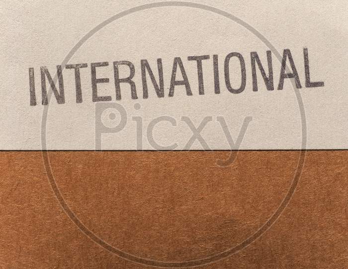 International Label On Box