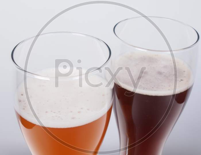 Two Glasses Of German Beer