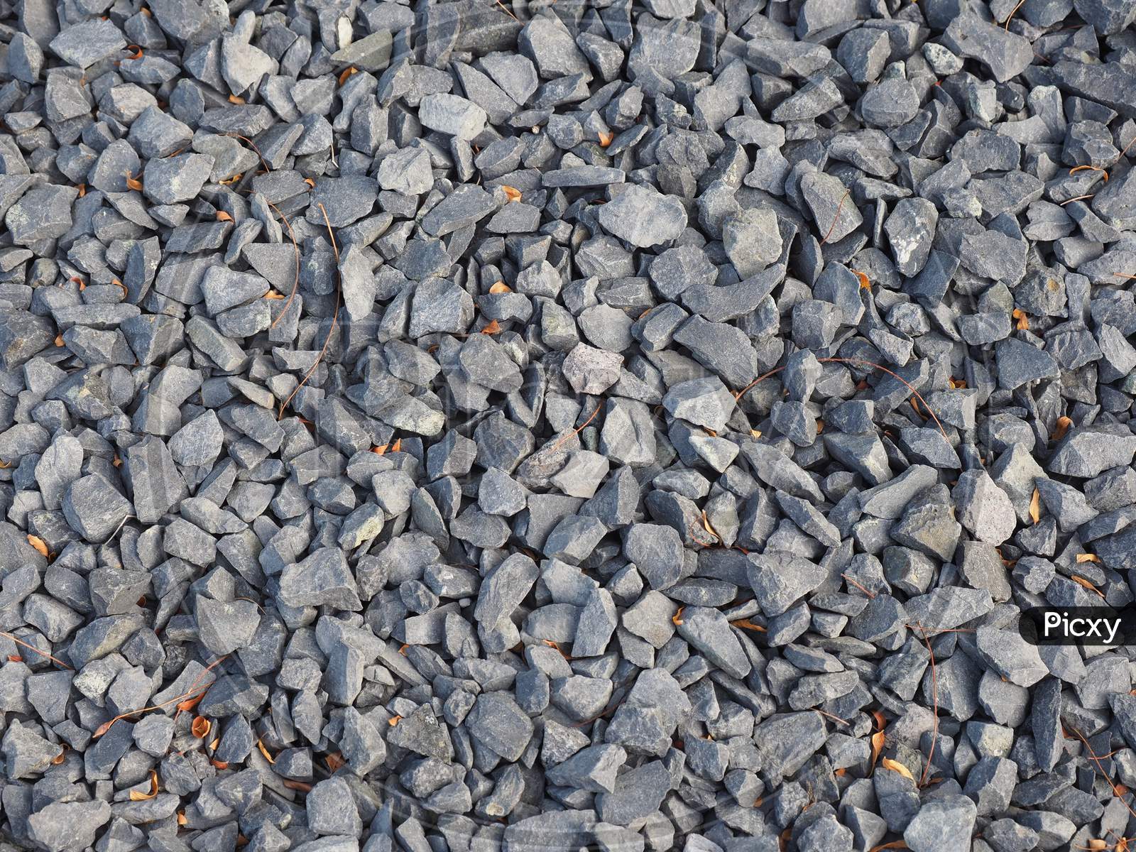Grey Gravel Pebble Texture Background