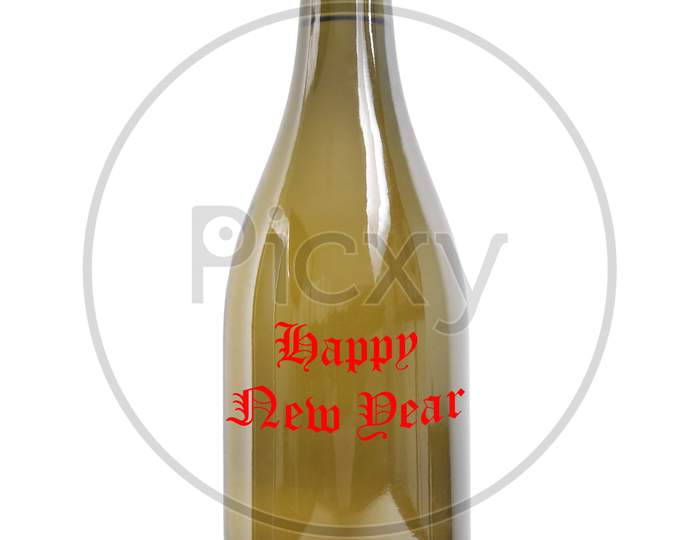 Bottle Of Wine Happy New Year