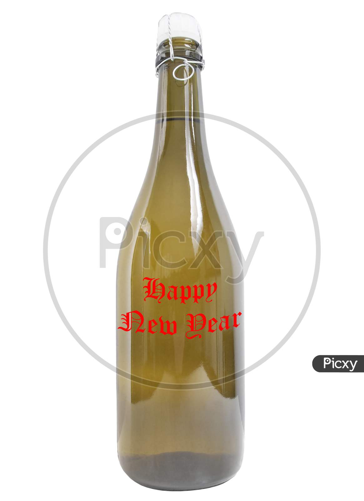 Bottle Of Wine Happy New Year