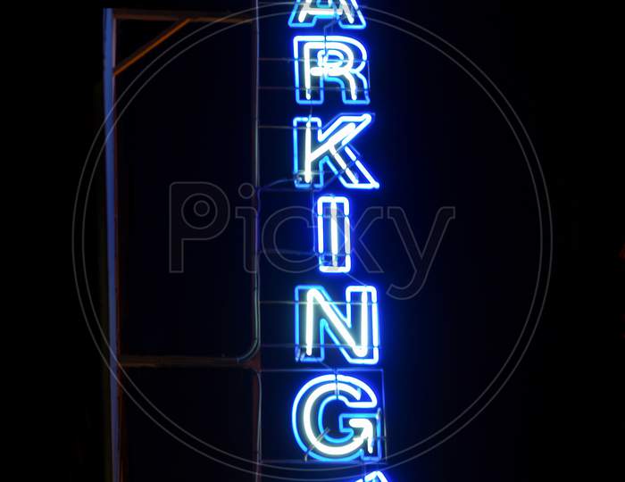 Parking Sign Neon Light