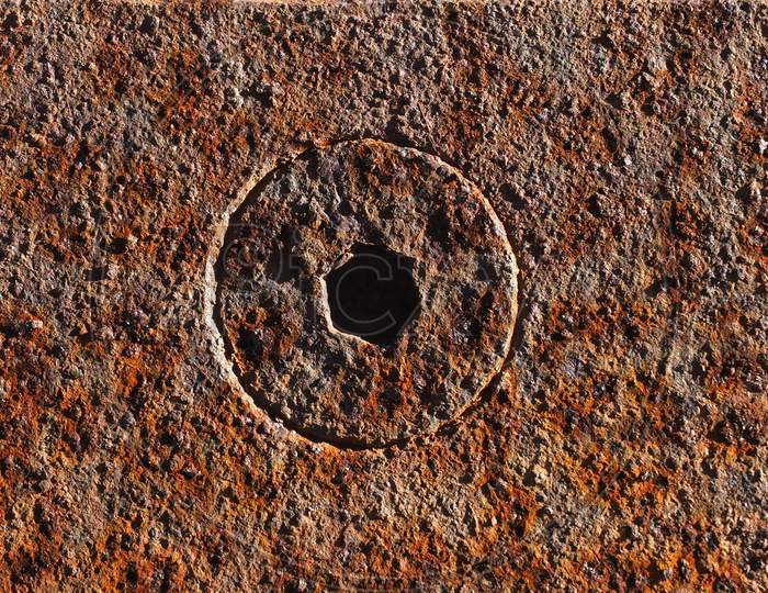 Brown Rusted Steel Texture Background