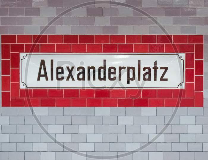 Alexander Platz Sign In Berlin