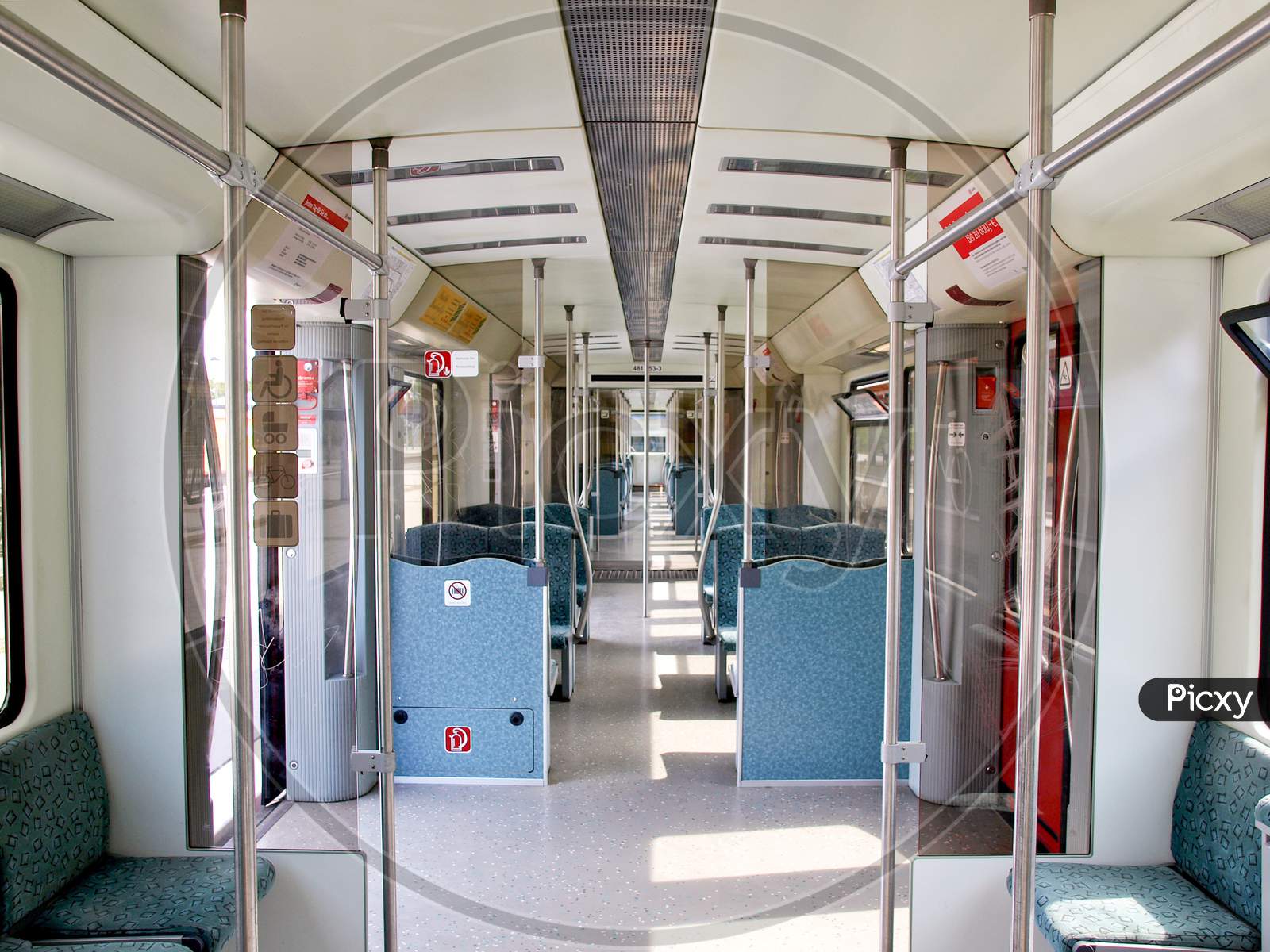 Empty Train Interior