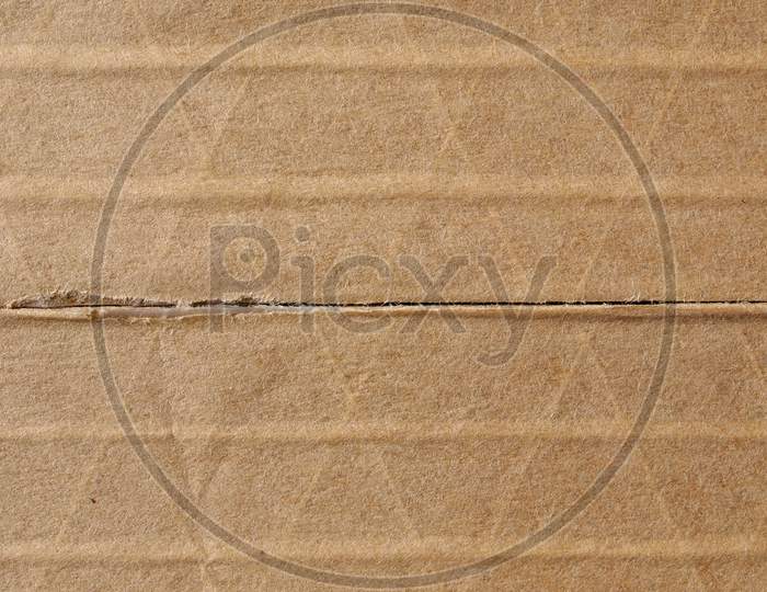 Brown Corrugated Cardboard Background