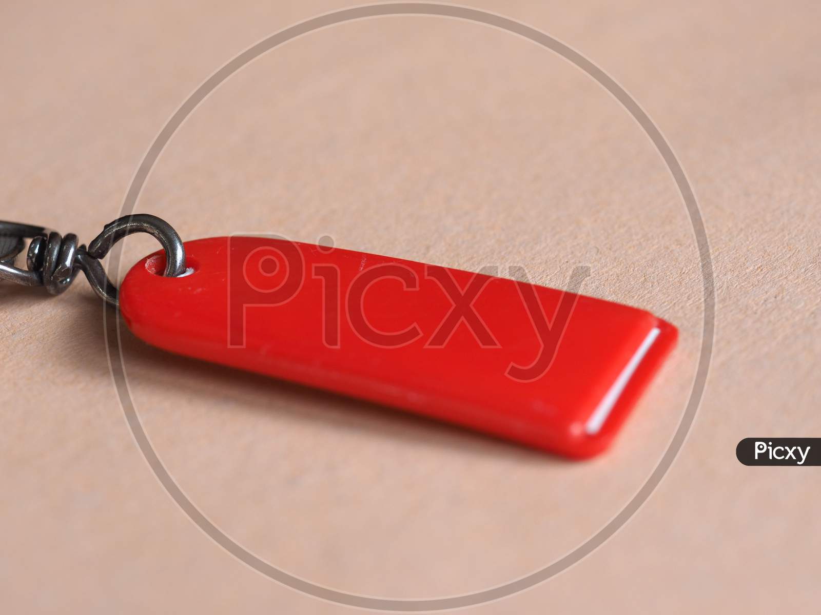 Red Key Ring Selective Focus