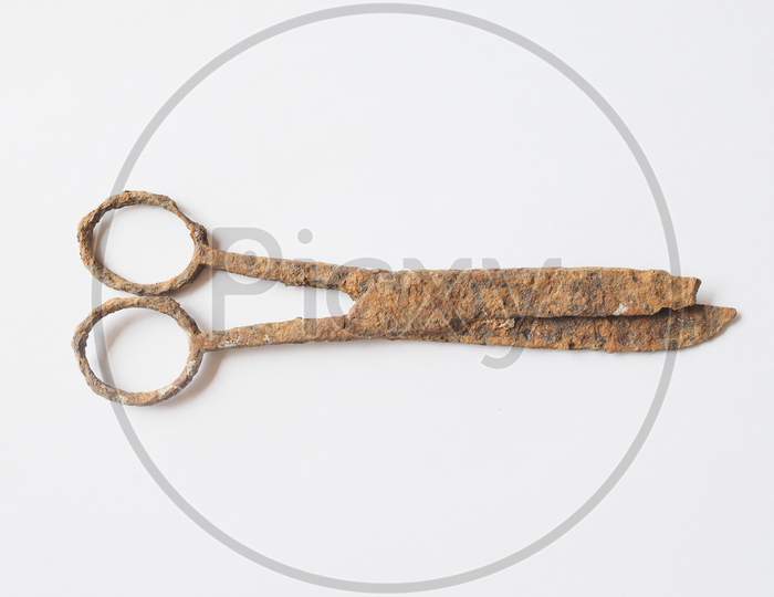 Old Rusted Scissors