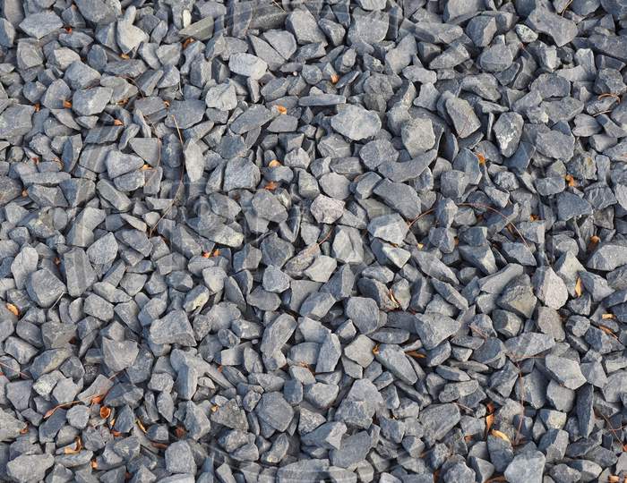 Grey Gravel Pebble Texture Background