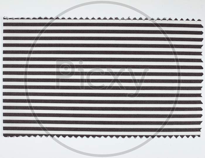 Black Striped Fabric Sample