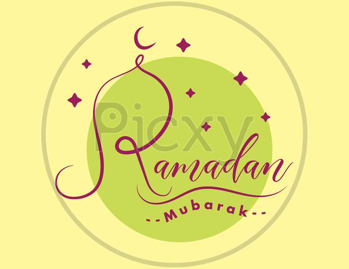 Ramadan Mubarak Poster, Ramzan Greeting Banner Vector