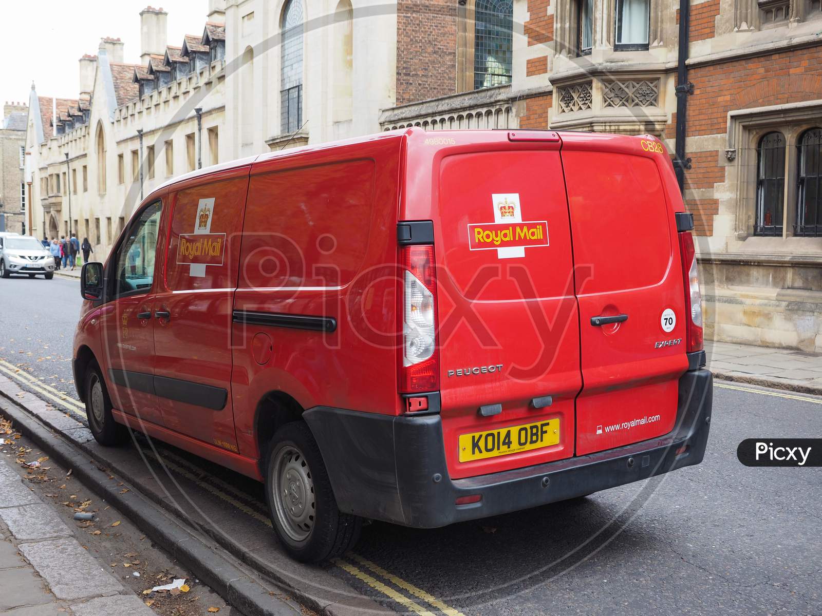 Cambridge, Uk - Circa October 2018: Red Royal Mail Van
