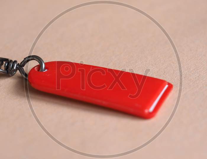 Red Key Ring Selective Focus