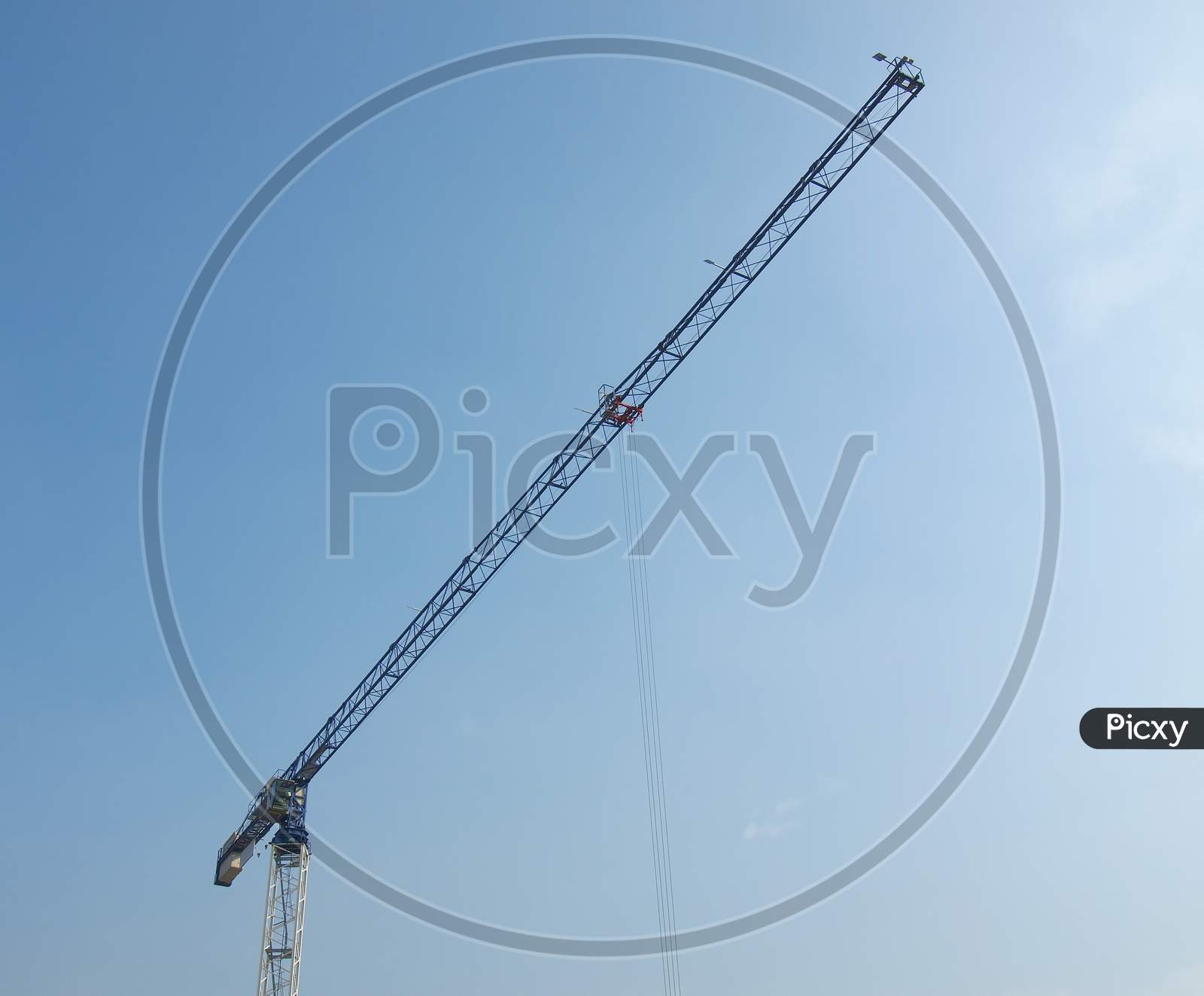 Building Crane In A Construction Site
