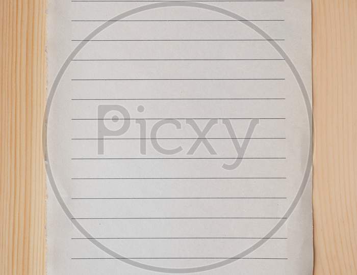 Blank Note Book Page