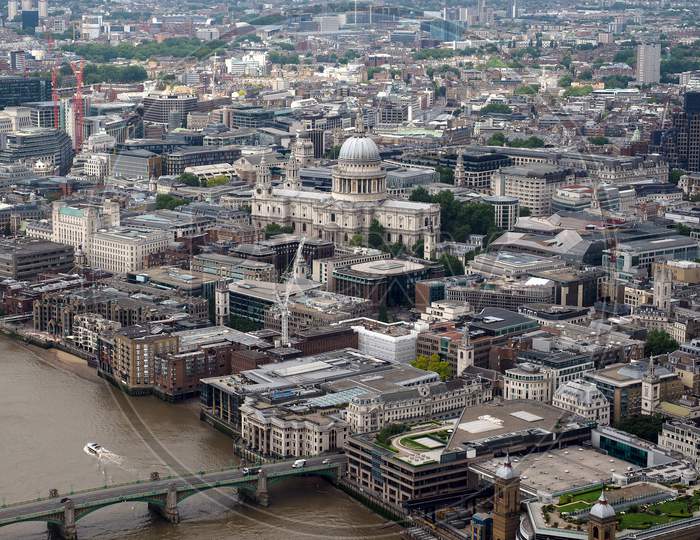 London, Uk - June 10, 2015: Aerial View Of London