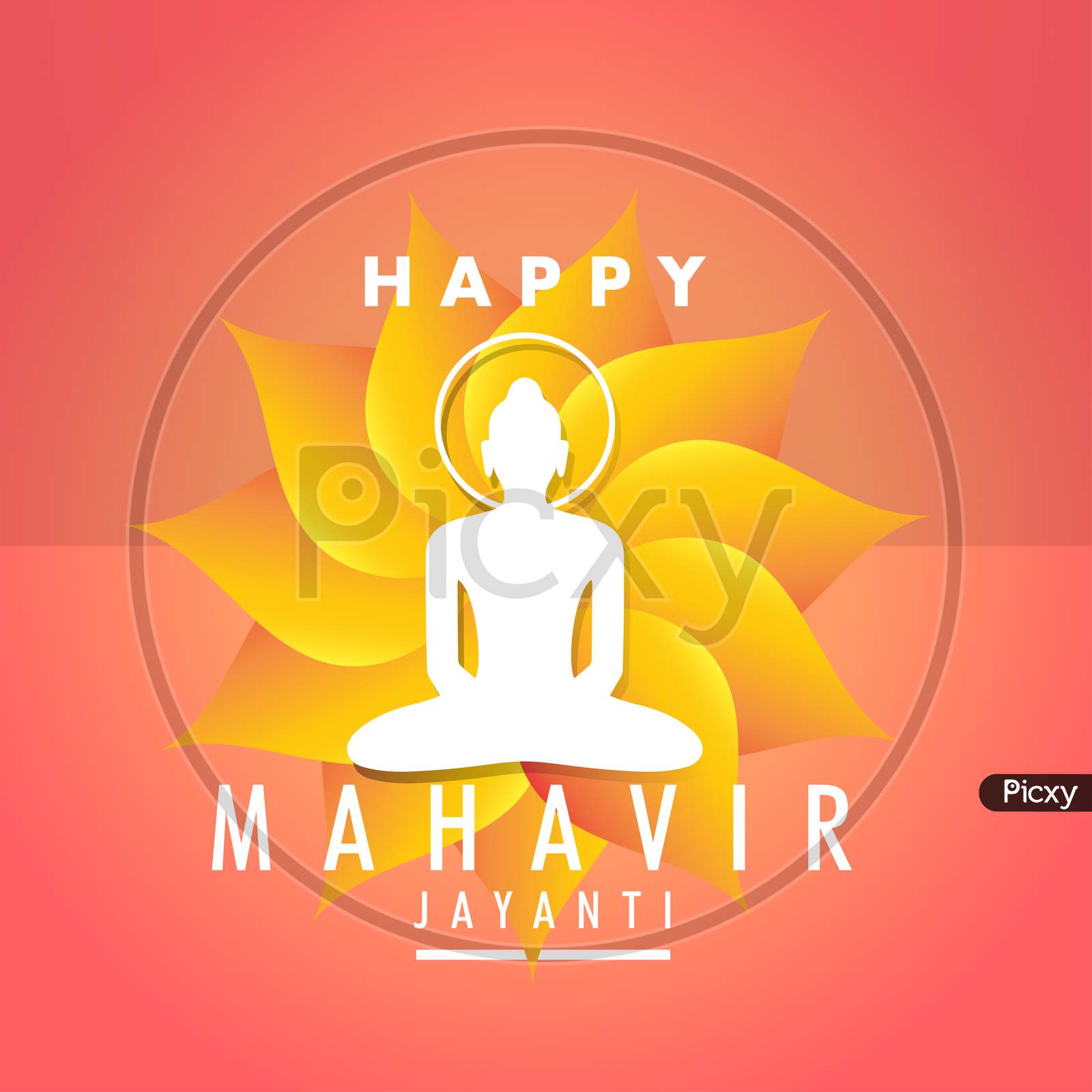 Image Of Mahavir Jayanti Poster Background Jain Festival Wallpaper Greeting Wishes Vector Banner Uh173972 Picxy