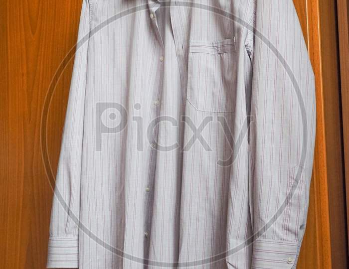 Man Shirt On Cloth Hanger