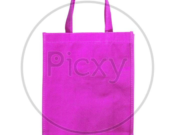 Pink Bag Isolated Over White