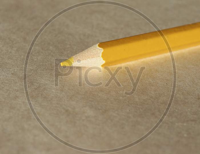 Yellow Pencil Over Paper