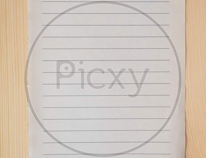 Blank Note Book Page