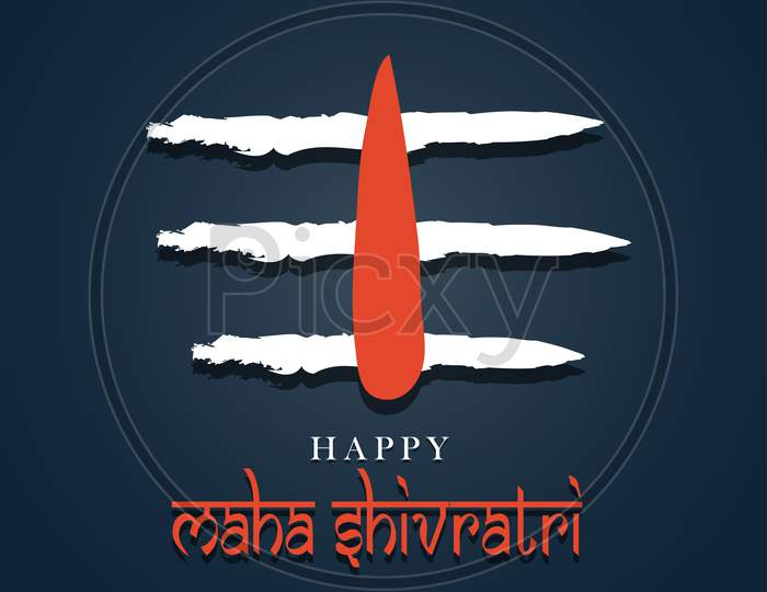 Happy Maha Shivratri Poster Banner Vector