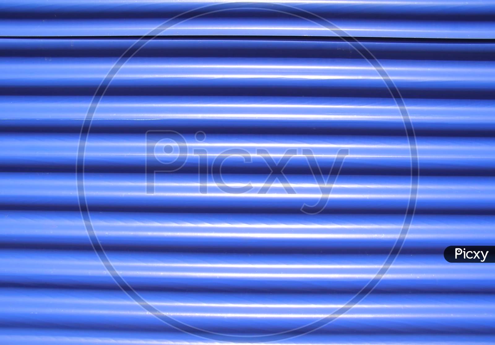Blue Corrugated Steel