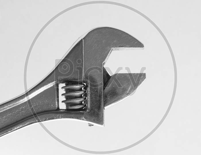Adjustable Spanner Wrench Over Grey