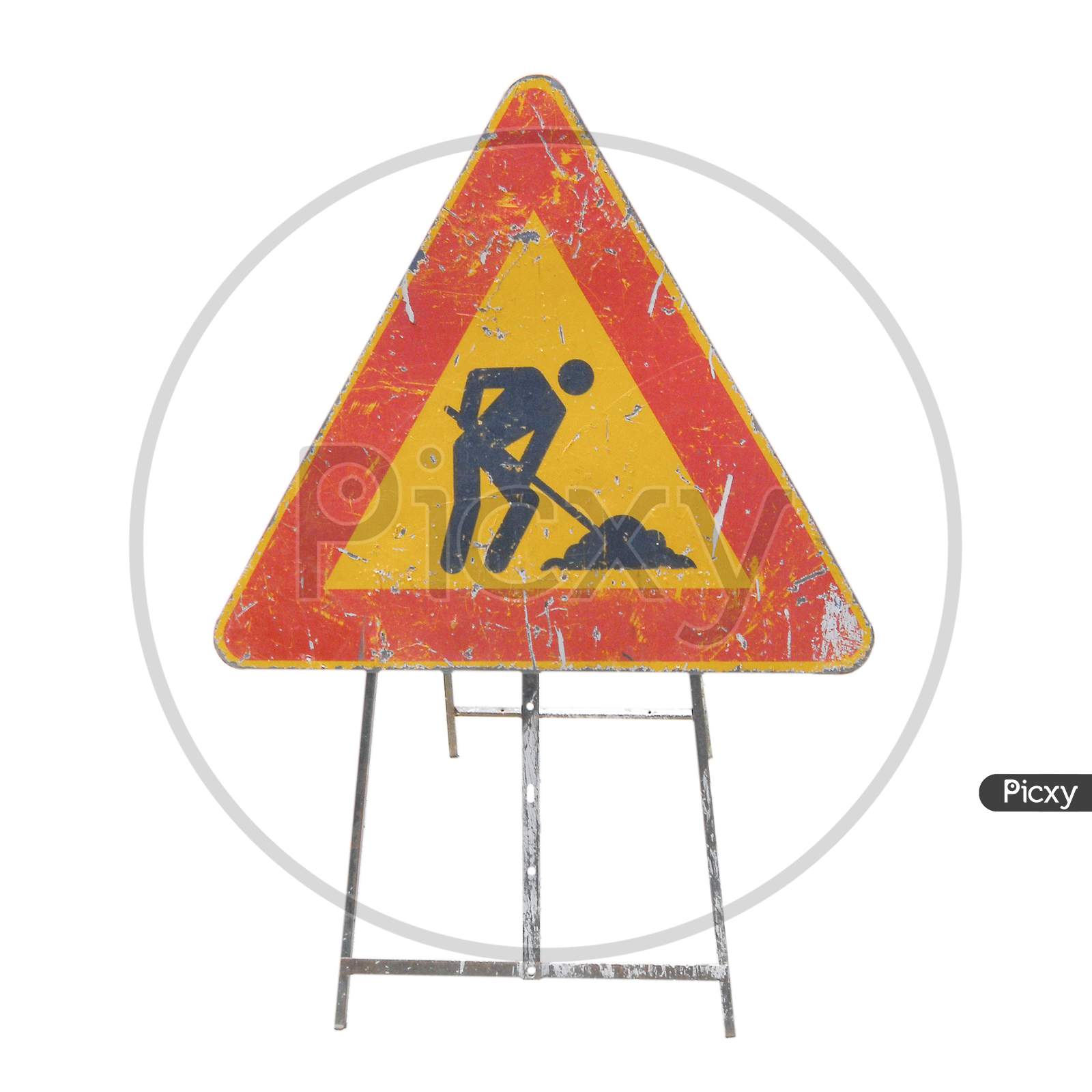Roads Works Sign