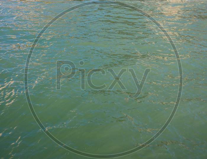 Blue Green Water Surface Background
