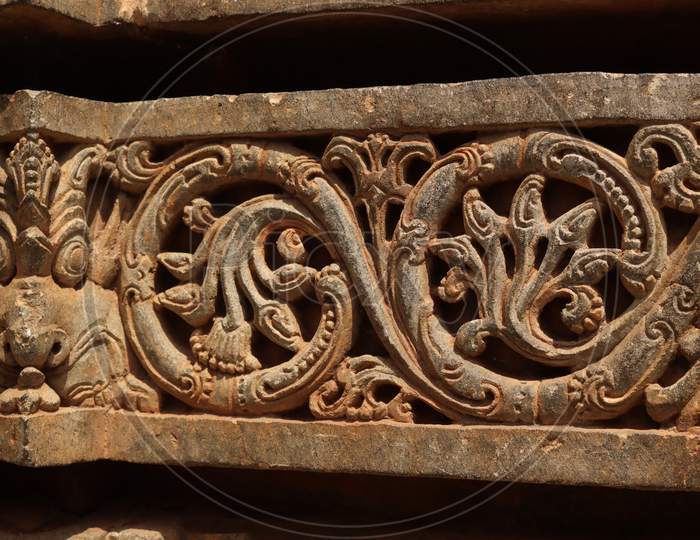 Ancient Intricated carving on somnathpura temple