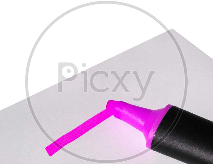 Pink Highlighter Marker