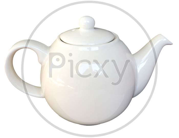 Tea Pot Isolated Over White