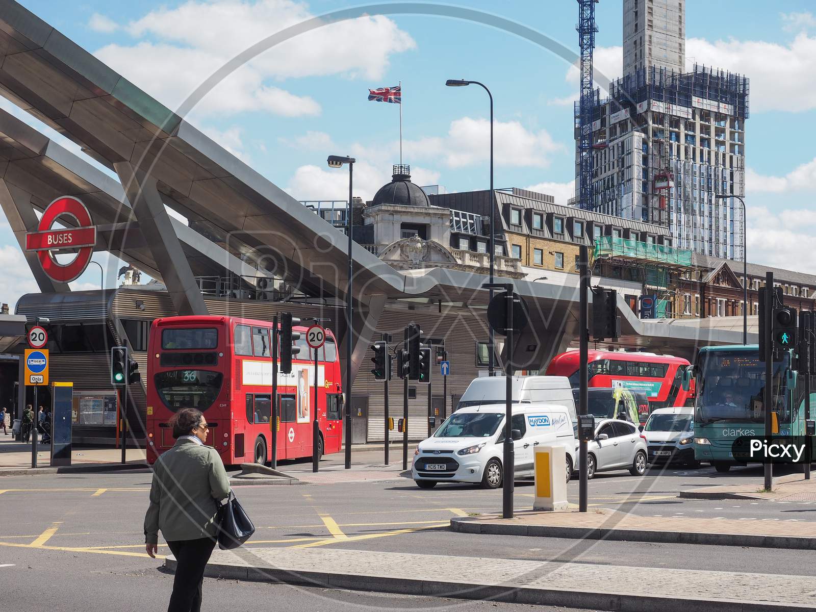 Image of London, Uk - Circa June 2017: Victoria Bus Station-JT742132-Picxy