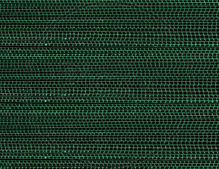 Green Corrugated Polypropylene Plastic Texture Background