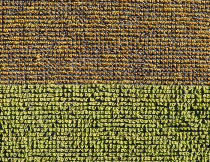 Brown Green Fabric Texture Background