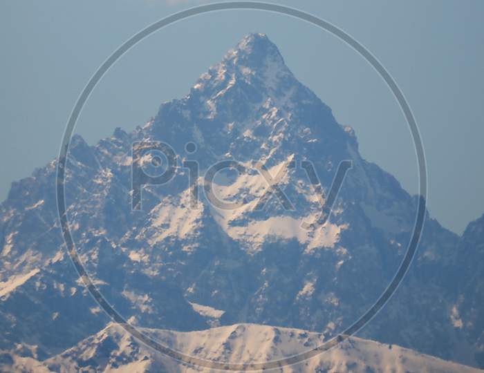 Monviso Mountain In The Alps
