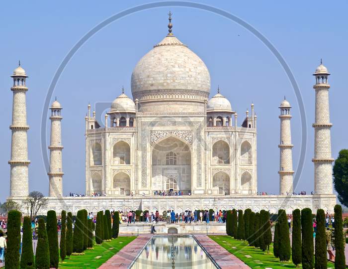 Taj mahal is a indian historic monument which is located in the city of agra, india.