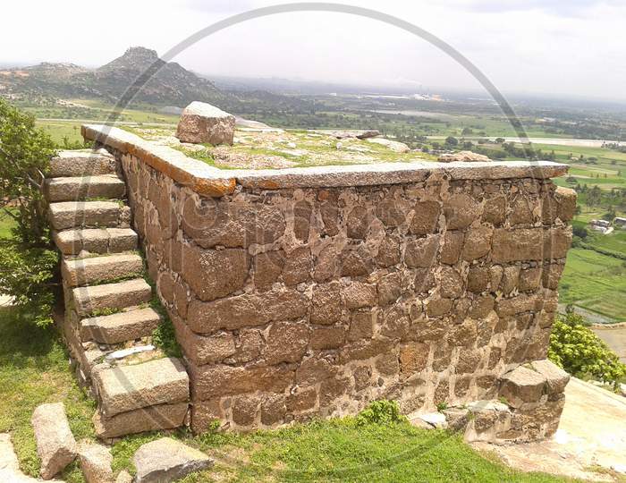 Bhuvanagiri Fort ruins hill