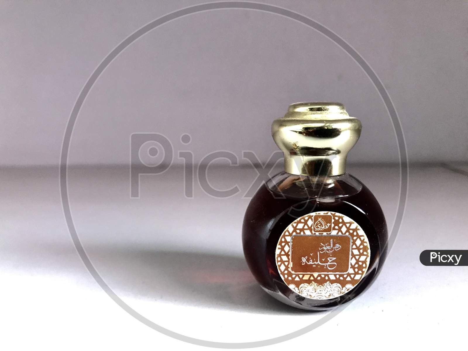 Perfume Cologne Bottle in a white background