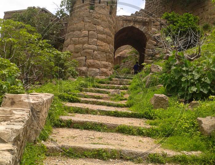 Bhuvanagiri Fort ruins 7