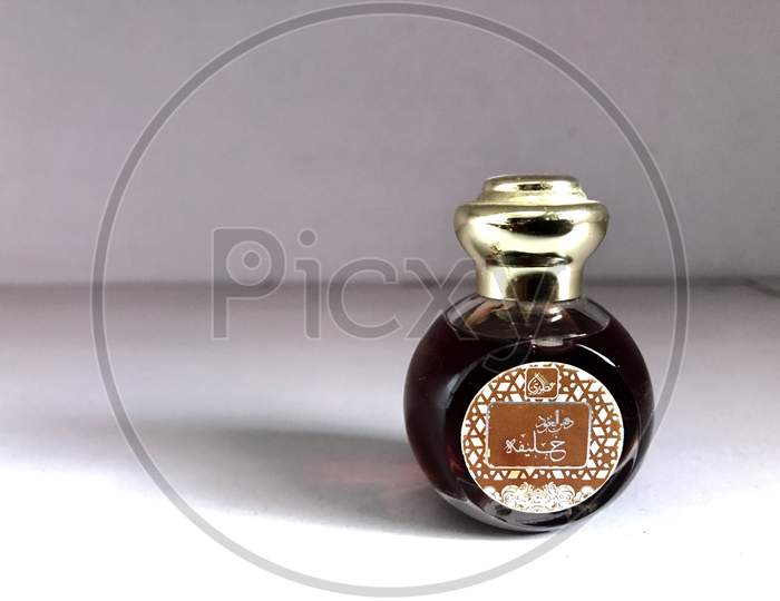 Perfume Cologne Bottle in a white background