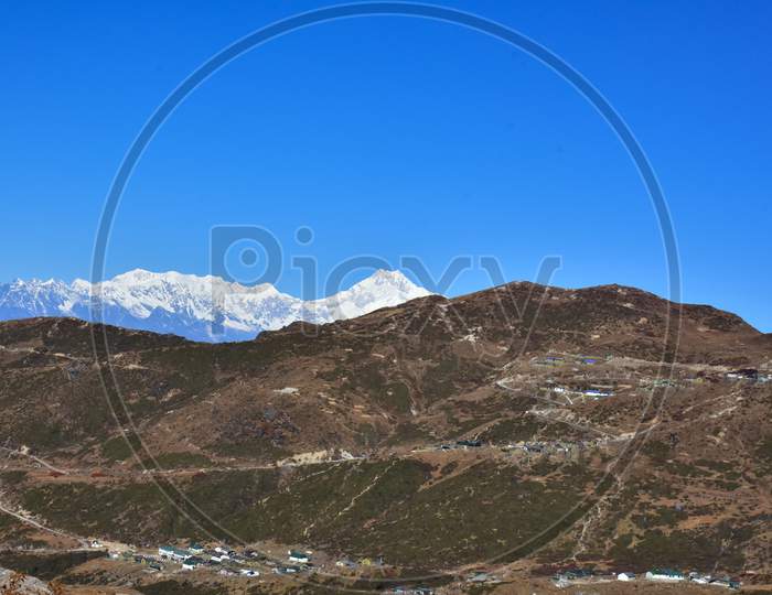 Majestic View Of Mount Kanchenjunga