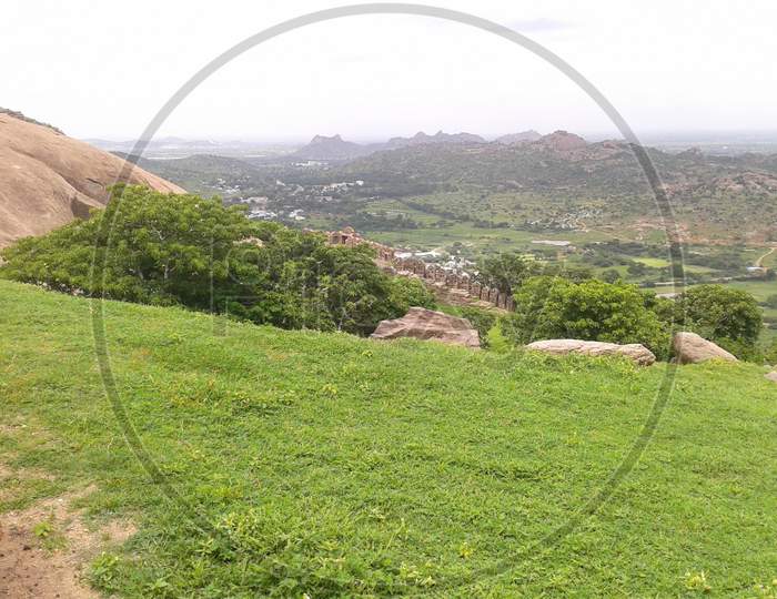 View from top of Bhuvanagiri Fort 4