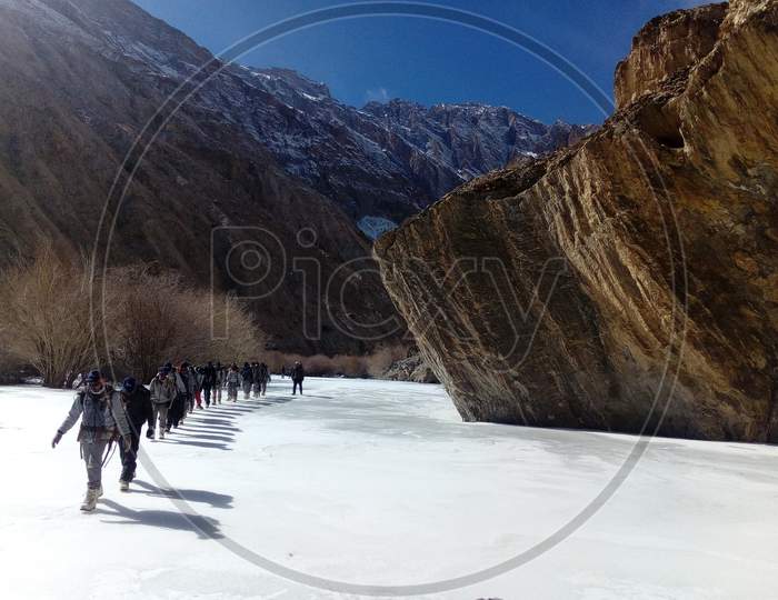 Snow valley ladakh